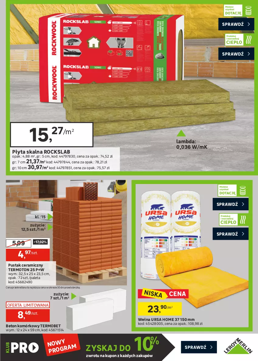 Gazetka promocyjna Leroy Merlin - Gazetka Leroy Merlin - ważna 25.03 do 21.04.2026 - strona 33 - produkty: Fa, Gniazdo pojedyncze, Grzejnik, Paleta, Płyta, Płyta skalna, Przewód, Ramka, Ser, Sok, Tablet, Wełna, Włącznik podwójny, Włącznik pojedynczy