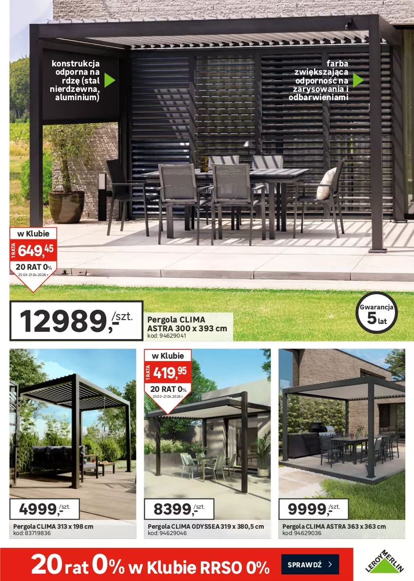 Gazetka promocyjna Leroy Merlin - Gazetka Leroy Merlin - ważna 25.03 do 21.04.2026 - strona 5 - produkty: Fa, Fotel, Gra, Grafika, Por, Puf, Sofa, Sofa narożna, Stół, Stolik