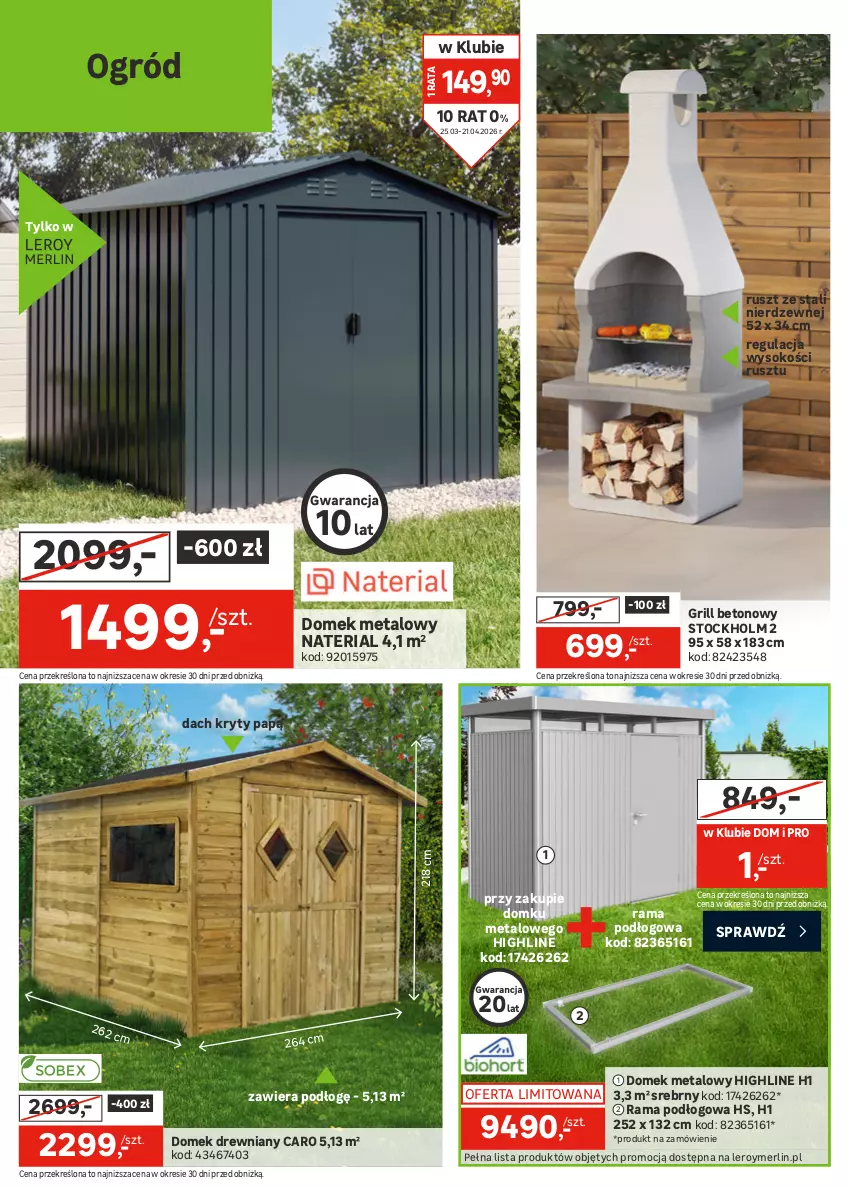 Gazetka promocyjna Leroy Merlin - Gazetka Leroy Merlin - ważna 25.03 do 21.04.2026 - strona 6 - produkty: Grill, Lakier, Ogród, Rama, Sok, Stock