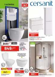 Gazetka promocyjna Leroy Merlin - Gazetka Leroy Merlin - Gazetka - ważna od 21.04 do 21.04.2026 - strona 30 - produkty: Kompakt WC, Por, Zestaw podtynkowy WC, Miska wisząca, Słupek, Deska wolnoopadająca, Tran, Szafka, Sport, Brodzik, Cersanit, Miska