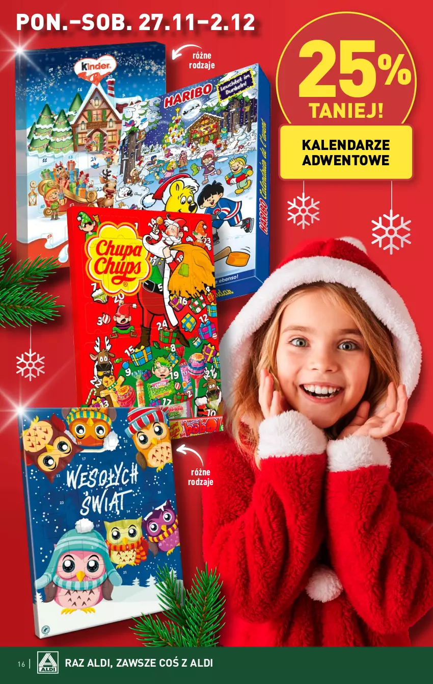 Gazetka promocyjna Aldi - Pełna oferta - ważna 27.11 do 02.12.2023 - strona 16 - produkty: Kalendarz