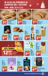 Gazetka promocyjna Aldi - Pełna oferta - Gazetka - ważna od 02.12 do 02.12.2023 - strona 11 - produkty: Sos, Sok, Ser, Mus, Złoty Mazur, Chleb typu włoskiego, Ricotta, Wafle, Serek, Baton, Babka, Chleb, Bułka