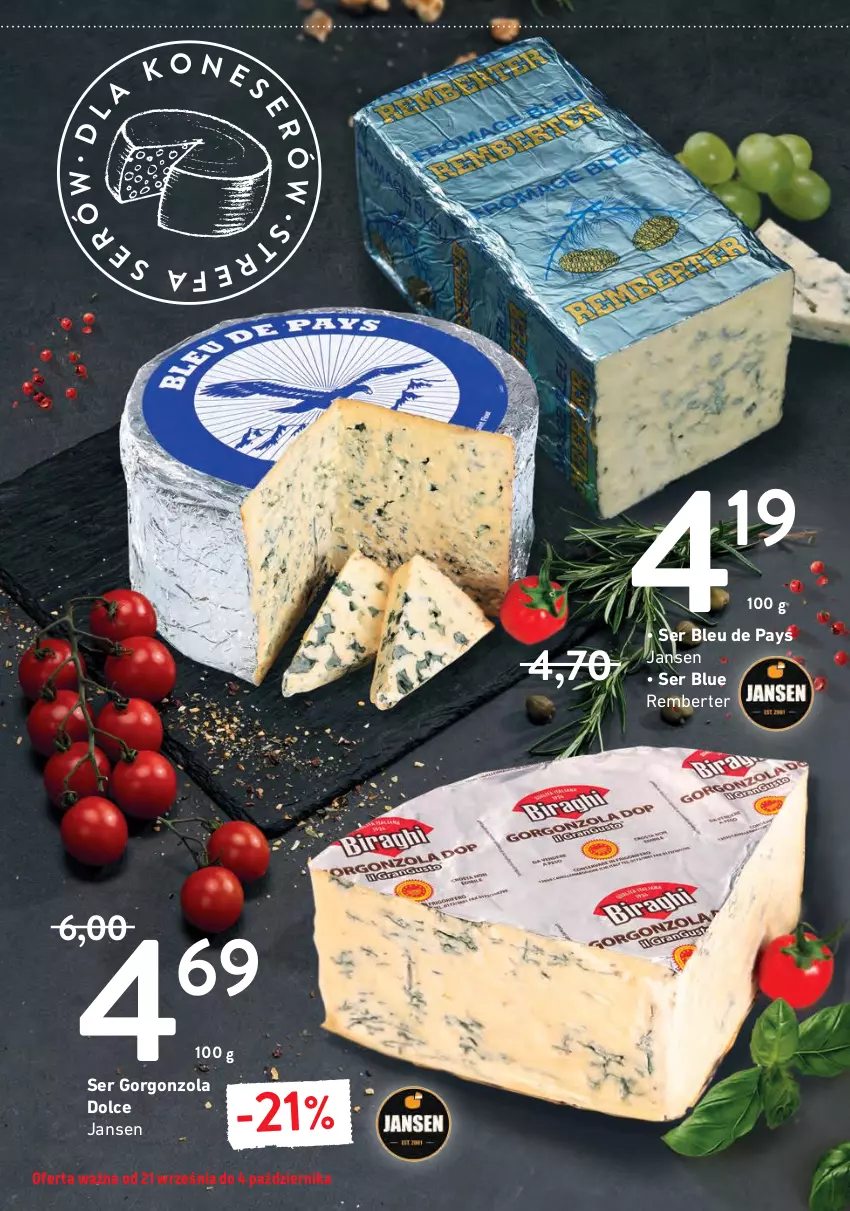 Gazetka promocyjna Intermarche - Sery - ważna 21.09 do 04.10.2021 - strona 4 - produkty: Brie, Camembert, Fa, Gorgonzola, NaTurek, Rust, Ser