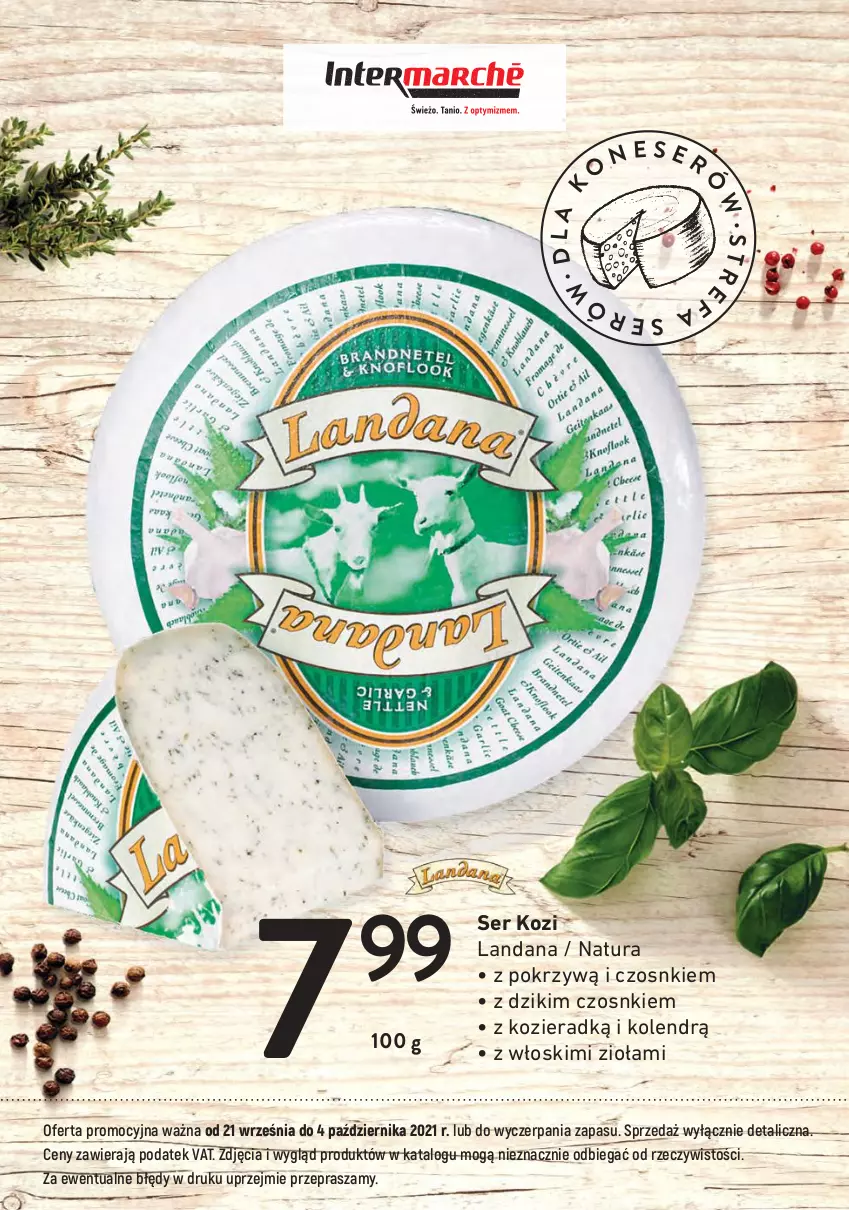 Gazetka promocyjna Intermarche - Sery - ważna 21.09 do 04.10.2021 - strona 8 - produkty: Ser, Ser kozi