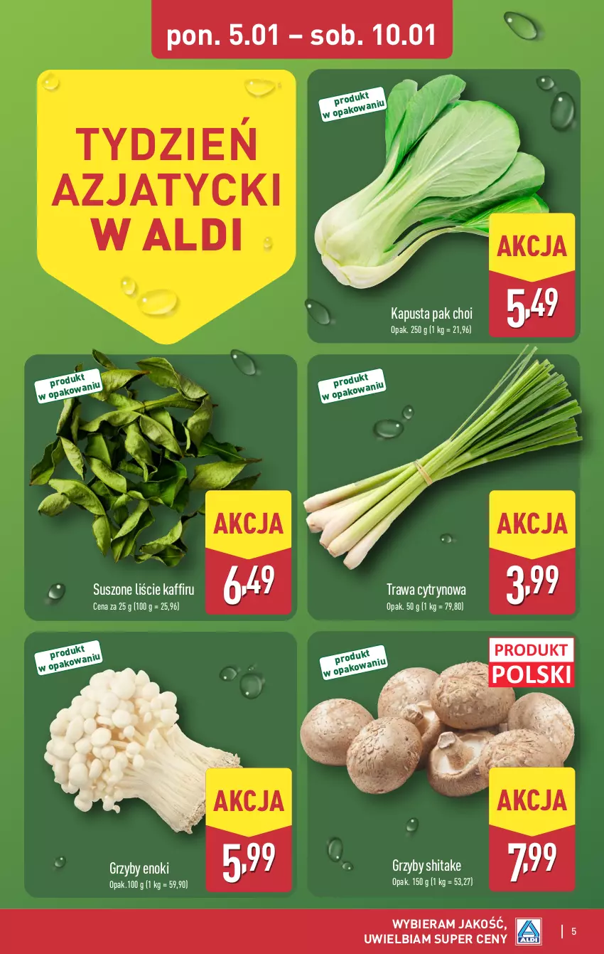 Gazetka promocyjna Aldi - Tydzień Azjatycki - ważna 05.01 do 10.01.2026 - strona 5 - produkty: Grzyby