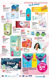 Gazetka promocyjna E Leclerc - Gazetka - ważna od 30.04 do 30.04.2023 - strona 13 - produkty: Emulsja, Pampers, Papier, Lactacyd, Bell, Majtki, Perfecta, Tampony, Velvet, Chusteczki, Płatki kosmetyczne, Ziaja, Podpaski, Foxy, Płyn do higieny intymnej, Bella, Pieluchomajtki, Plastry opatrunkowe