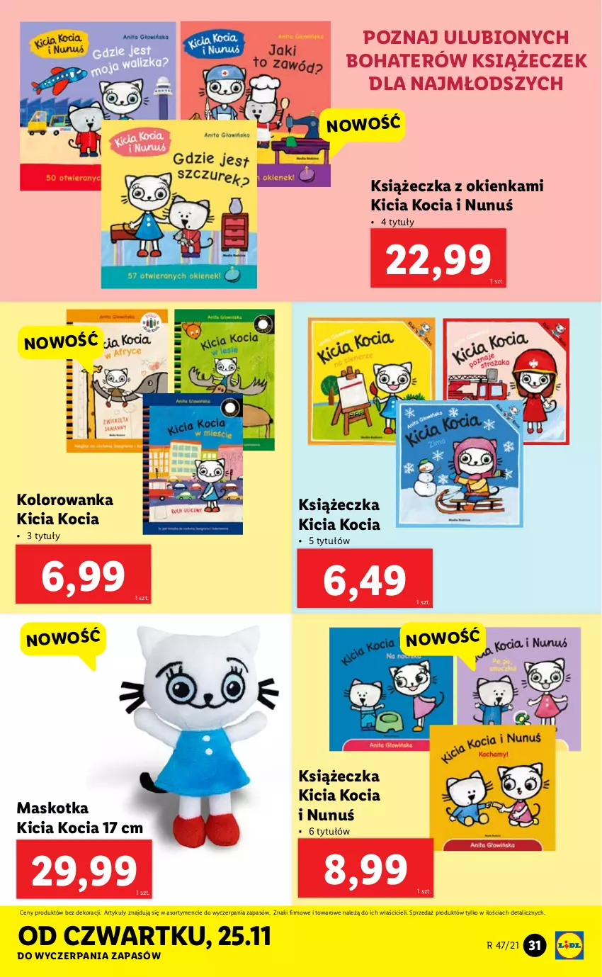 Gazetka promocyjna Lidl - GAZETKA - ważna 22.11 do 28.11.2021 - strona 31 - produkty: Koc, Kolorowanka