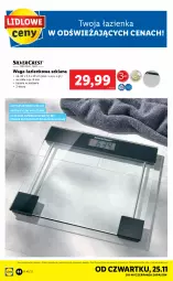 Gazetka promocyjna Lidl - GAZETKA - Gazetka - ważna od 28.11 do 28.11.2021 - strona 44 - produkty: Waga łazienkowa, LANA, Bateria, Waga