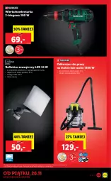 Gazetka promocyjna Lidl - GAZETKA - Gazetka - ważna od 28.11 do 28.11.2021 - strona 55 - produkty: Odkurzacz, Por, Gra, Wiertarkowkrętarka, Tarka, Wkręt, Wkrętarka, Reflektor