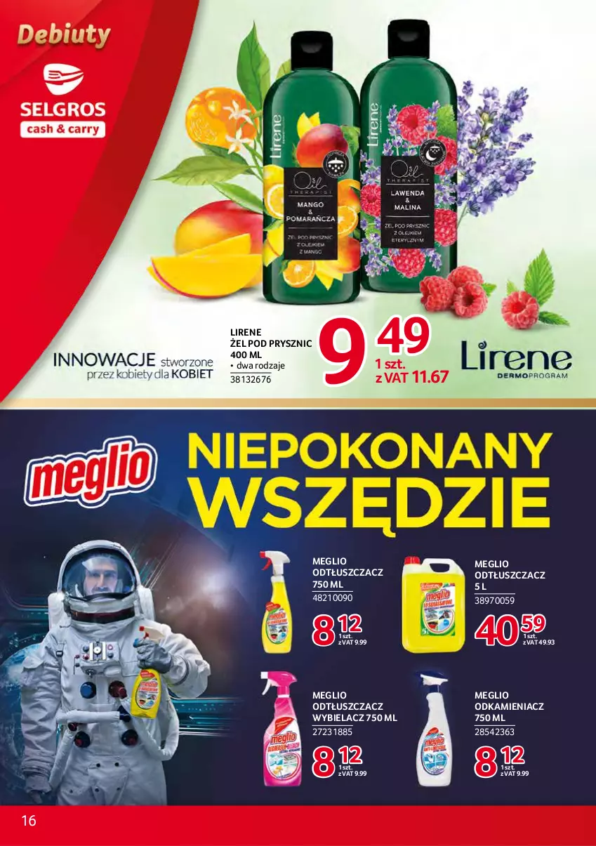 Gazetka promocyjna Selgros - Debiuty w Selgros - ważna 10.11 do 24.11.2021 - strona 16 - produkty: Lirene, Odkamieniacz, Odtłuszczacz