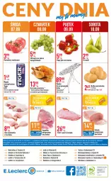 Gazetka promocyjna E Leclerc - Gazetka - ważna od 17.09 do 17.09.2022 - strona 32 - produkty: Piec, Kurczak, Papryka czerwona, Papryka, Filet z piersi indyka, Tiger, Gruszki, Winogrona, Wino, Napój, Bułka, Pomidory