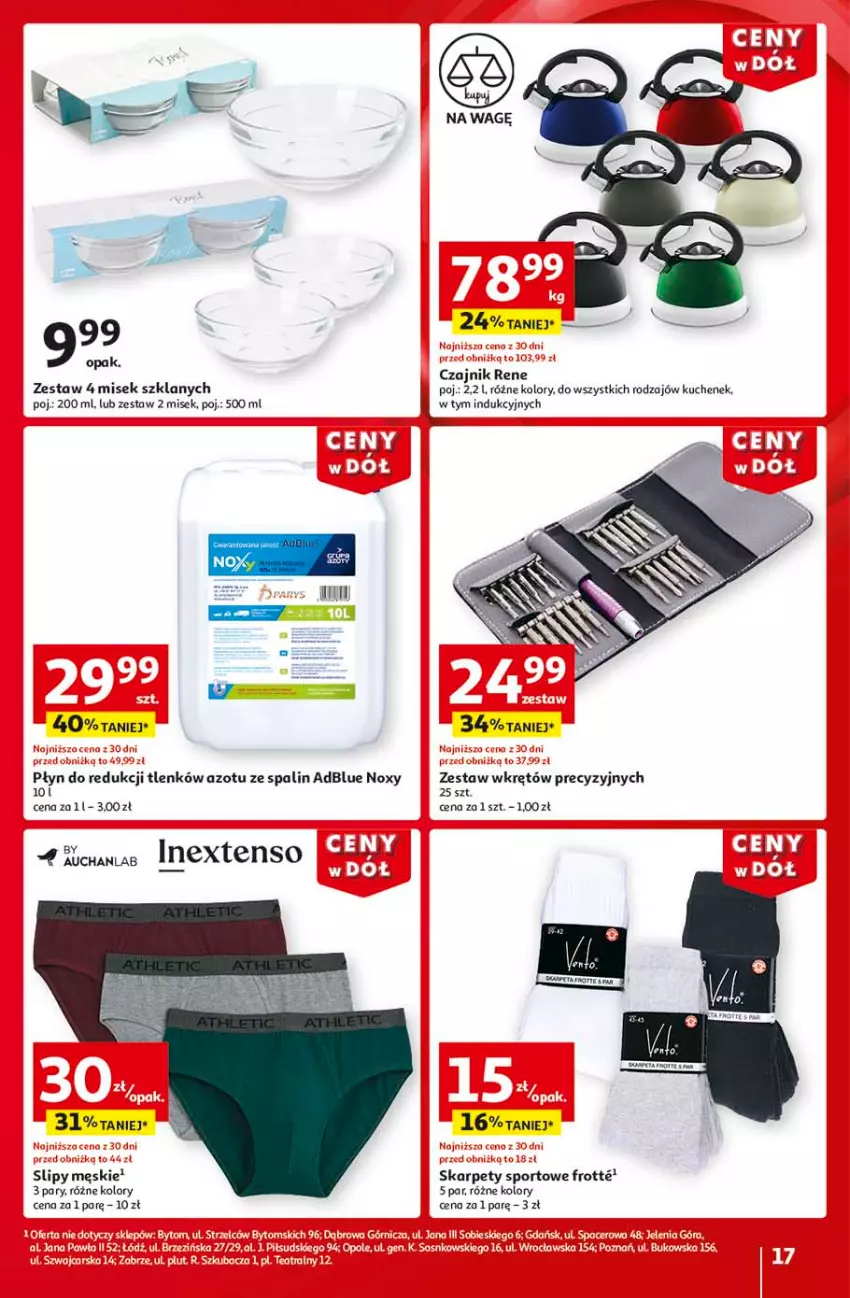 Gazetka promocyjna Auchan - CENY W DÓŁ Hipermarket - ważna 23.01 do 29.01.2025 - strona 19 - produkty: Czajnik, Fa, Gra, Karp, Por, Slipy, Sport, Wkręt, Wkrętów