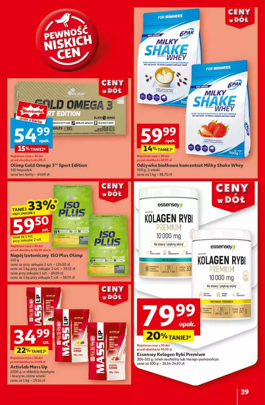 Gazetka promocyjna Auchan - CENY W DÓŁ Hipermarket - ważna 23.01 do 29.01.2025 - strona 41 - produkty: Fa, Koc, Kolagen, Lack, Mango, Napój, Napój izotoniczny, Odżywka, Por, Ser, Sport, Tera