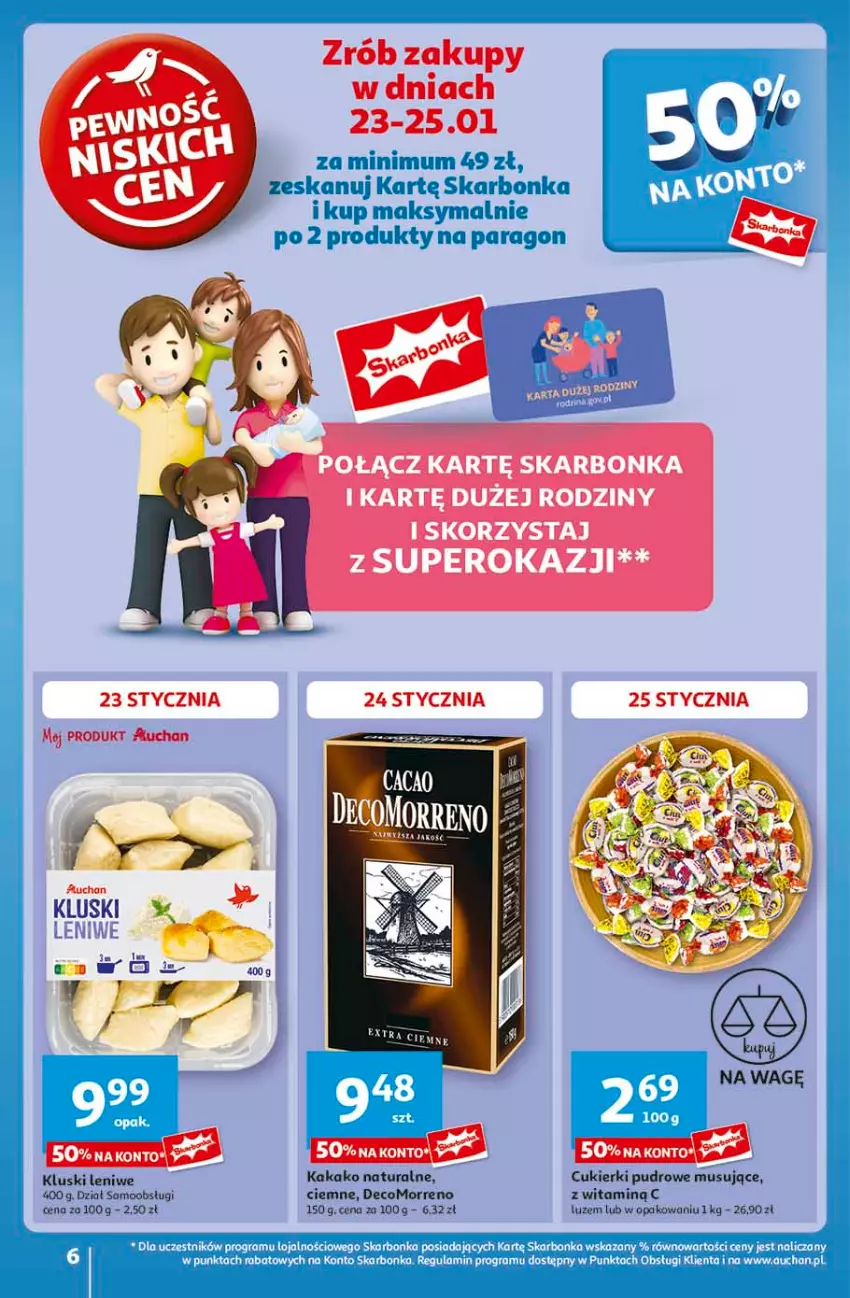 Gazetka promocyjna Auchan - CENY W DÓŁ Hipermarket - ważna 23.01 do 29.01.2025 - strona 6 - produkty: Cukier, Cukierki, Mus