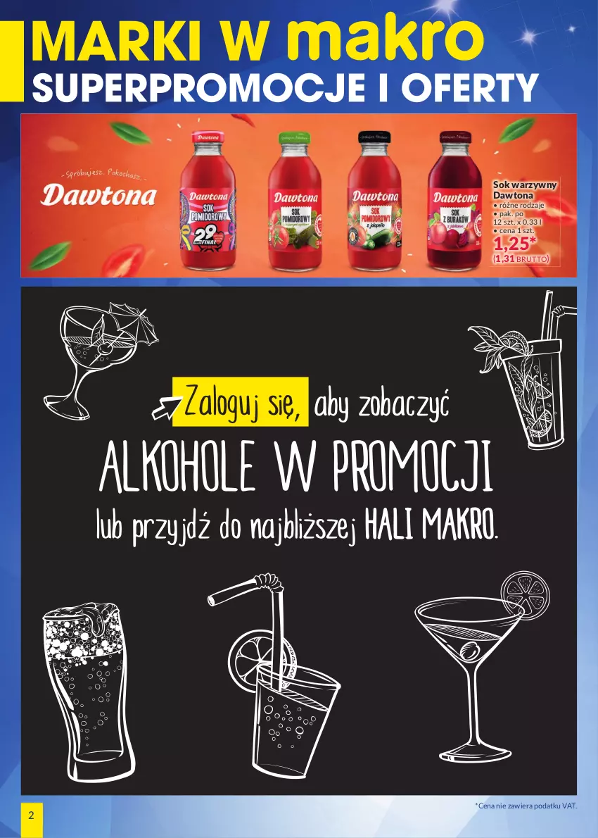 Gazetka promocyjna Makro - [Oferta promocyjna] Marki w MAKRO - ważna 07.01 do 25.01.2021 - strona 2 - produkty: Dawtona, Sok