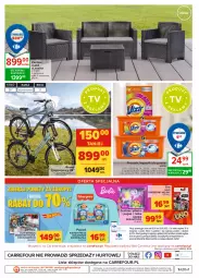 Gazetka promocyjna Carrefour - Gazetka Carrefour - Gazetka - ważna od 29.05 do 29.05.2021 - strona 38 - produkty: Top, Gra, Rama, Stolik, Sofa, O nas, Pojazd, Barbie, Sofa 2-osobowa, Vizir, Rower, Monster truck, Fotel, Kapsułki do prania, Lalka, Hot Wheels, Fisher-Price, Fa