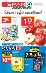 Gazetka promocyjna Spar - SparExpress - Gazetka - ważna od 12.01 do 12.01.2022 - strona 1 - produkty: Ser, Parówki, Serek, Serek twarogowy, Lipton, Hochland, Herbata, Berlinki, Almette