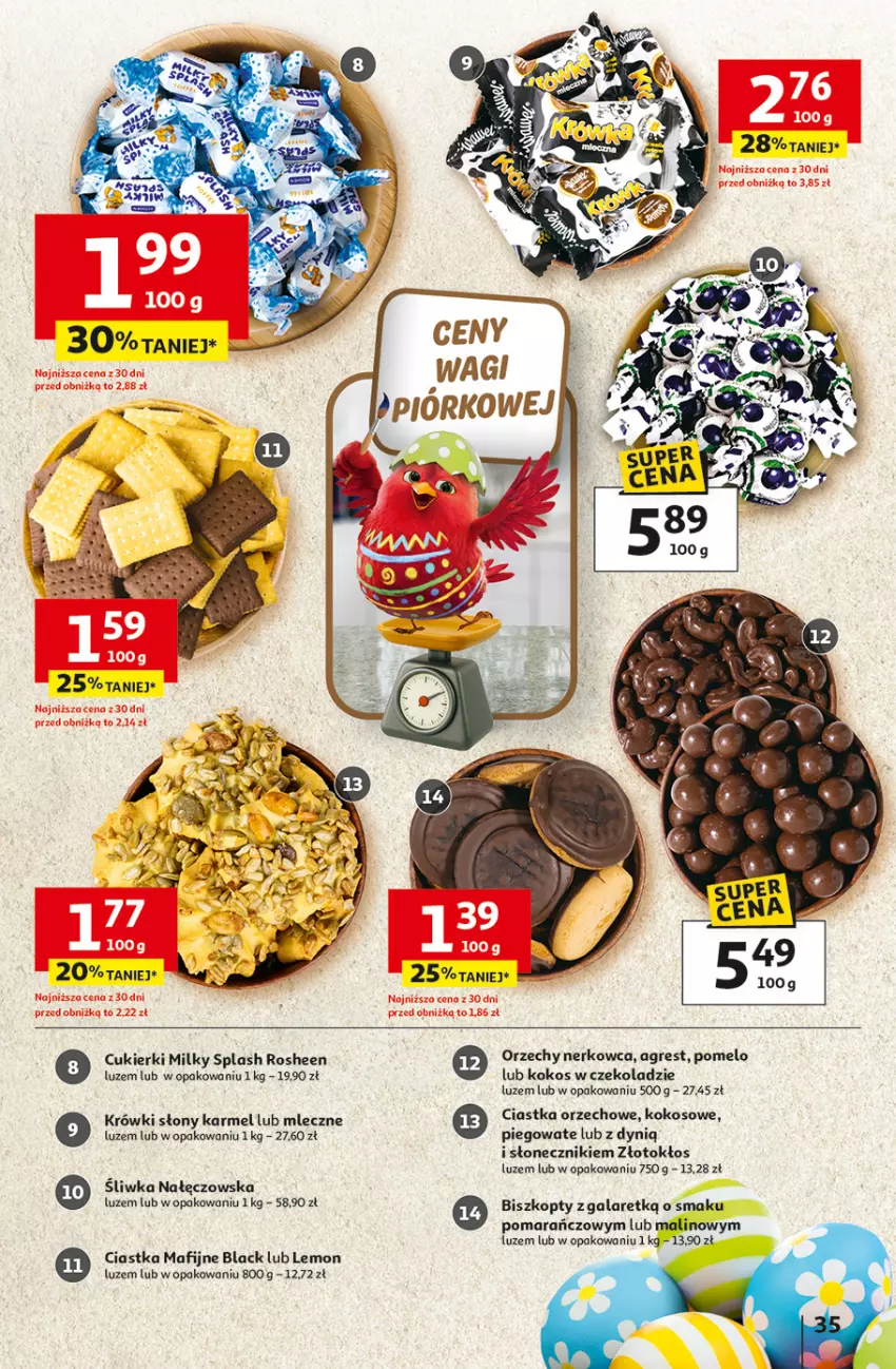 Gazetka promocyjna Auchan - 30 Lat Hipermarket - ważna 19.03 do 25.03.2026 - strona 35 - produkty: Biszkopty, Ciastka, Cukier, Cukierki, Dynią, Gala, Gres, Kokos, Lack, Oshee, Pomelo
