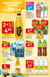 Gazetka promocyjna Auchan - 30 Lat Hipermarket - Gazetka - ważna od 25.03 do 25.03.2026 - strona 36 - produkty: Sok, Mirinda, Kaki, Pepsi, Sok jabłkowy, Tonik, Napój gazowany, Woda, Napój, Nektar
