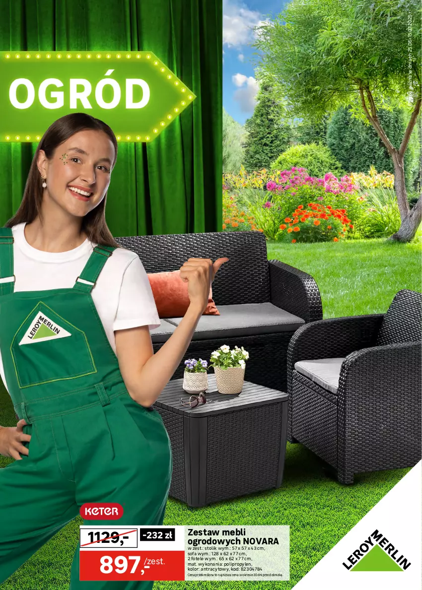 Gazetka promocyjna Leroy Merlin - Gazetka Leroy Merlin - ważna 25.06 do 17.07.2025 - strona 1 - produkty: Fa, Fotel, Sofa, Stolik
