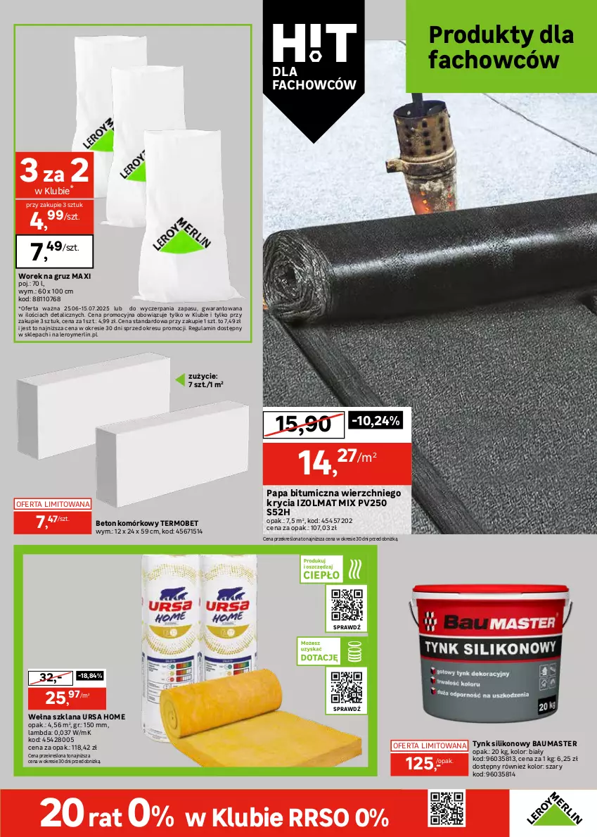 Gazetka promocyjna Leroy Merlin - Gazetka Leroy Merlin - ważna 25.06 do 17.07.2025 - strona 27 - produkty: Fa, Gra, Grzejnik, Grzejnik łazienkowy, Koc, Kocioł gazowy, LANA, Olma, Por, Sok, Tablet, Wełna, Wełna szklana