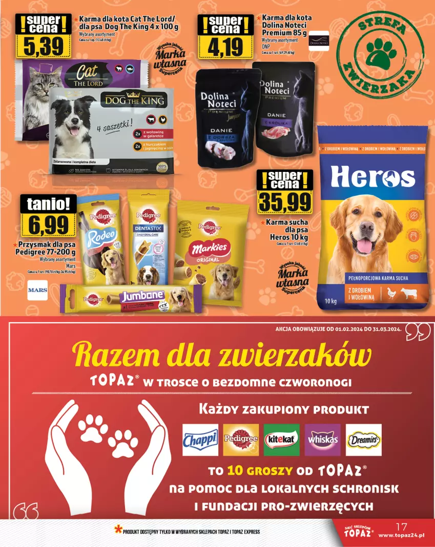 Gazetka promocyjna Topaz - Gazetka - ważna 22.02 do 28.02.2024 - strona 17 - produkty: Gala, Kurczak, Top