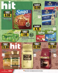 Gazetka promocyjna Topaz - Gazetka - Gazetka - ważna od 28.02 do 28.02.2024 - strona 16 - produkty: Kawa rozpuszczalna, Top, Saga, Kawa, Herbata czarna, Loyd, Jacobs, Woseba, Herbata, LG