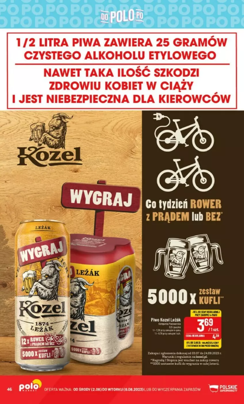 Gazetka promocyjna PoloMarket - ważna 02.08 do 08.08.2023 - strona 41 - produkty: Gra, Kozel, Piec, Piwa, Piwo, Pur