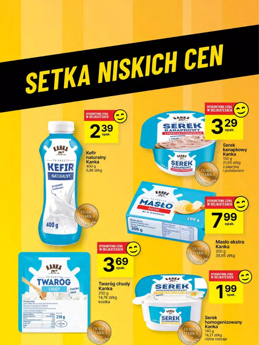 Gazetka promocyjna Delikatesy Centrum - NOWA GAZETKA Delikatesy Centrum od 10 kwietnia! 10-16.04.2025 - ważna 10.04 do 16.04.2025 - strona 52 - produkty: Kefir, Masło, Ser, Serek, Serek homogenizowany, Twaróg, Twaróg chudy
