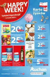 Gazetka promocyjna Auchan - Skarbonka #18 - Gazetka - ważna od 13.05 do 13.05.2021 - strona 1 - produkty: Pierogi, Koc, Krewetki, Owoce, Fisher-Price, Fa