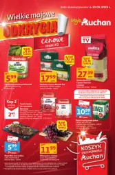 Gazetka promocyjna Auchan - Gazetka Wielkie majowe odkrycia cenowe część #2 Moje Auchan - Gazetka - ważna od 10.05 do 10.05.2023 - strona 1 - produkty: Piwa, Piwo, Dawtona, Ser, Gra, Kawa ziarnista, Kawa, Herbata czarna, Fasola, Herbata, Fa