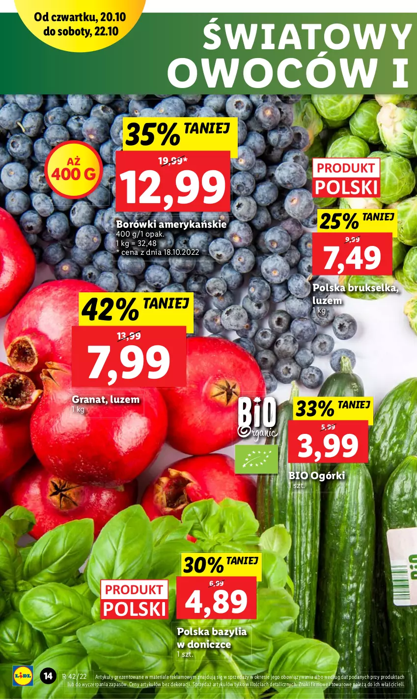 Gazetka promocyjna Lidl - GAZETKA - ważna 20.10 do 22.10.2022 - strona 14