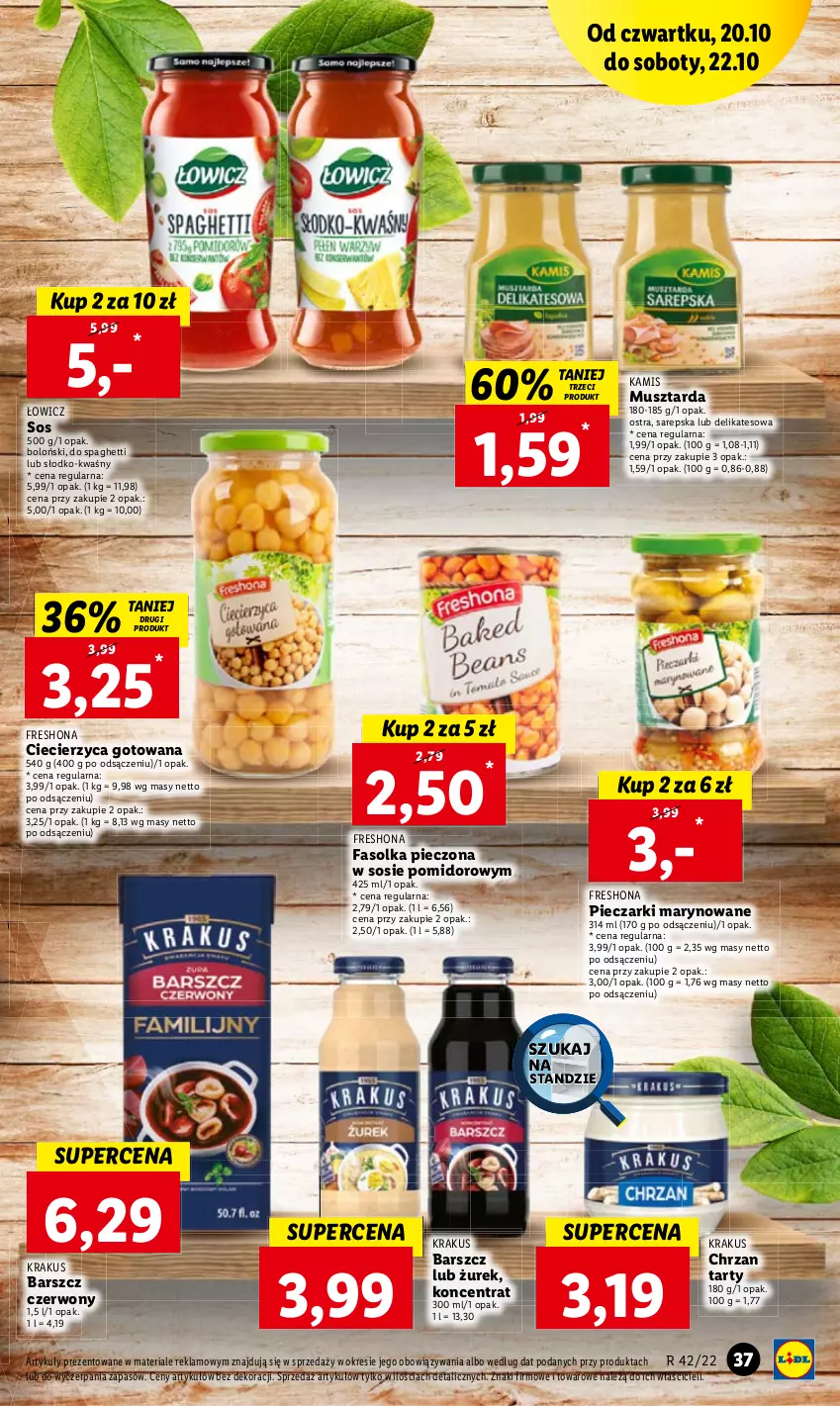 Gazetka promocyjna Lidl - GAZETKA - ważna 20.10 do 22.10.2022 - strona 40 - produkty: Fa, Piec, Sos