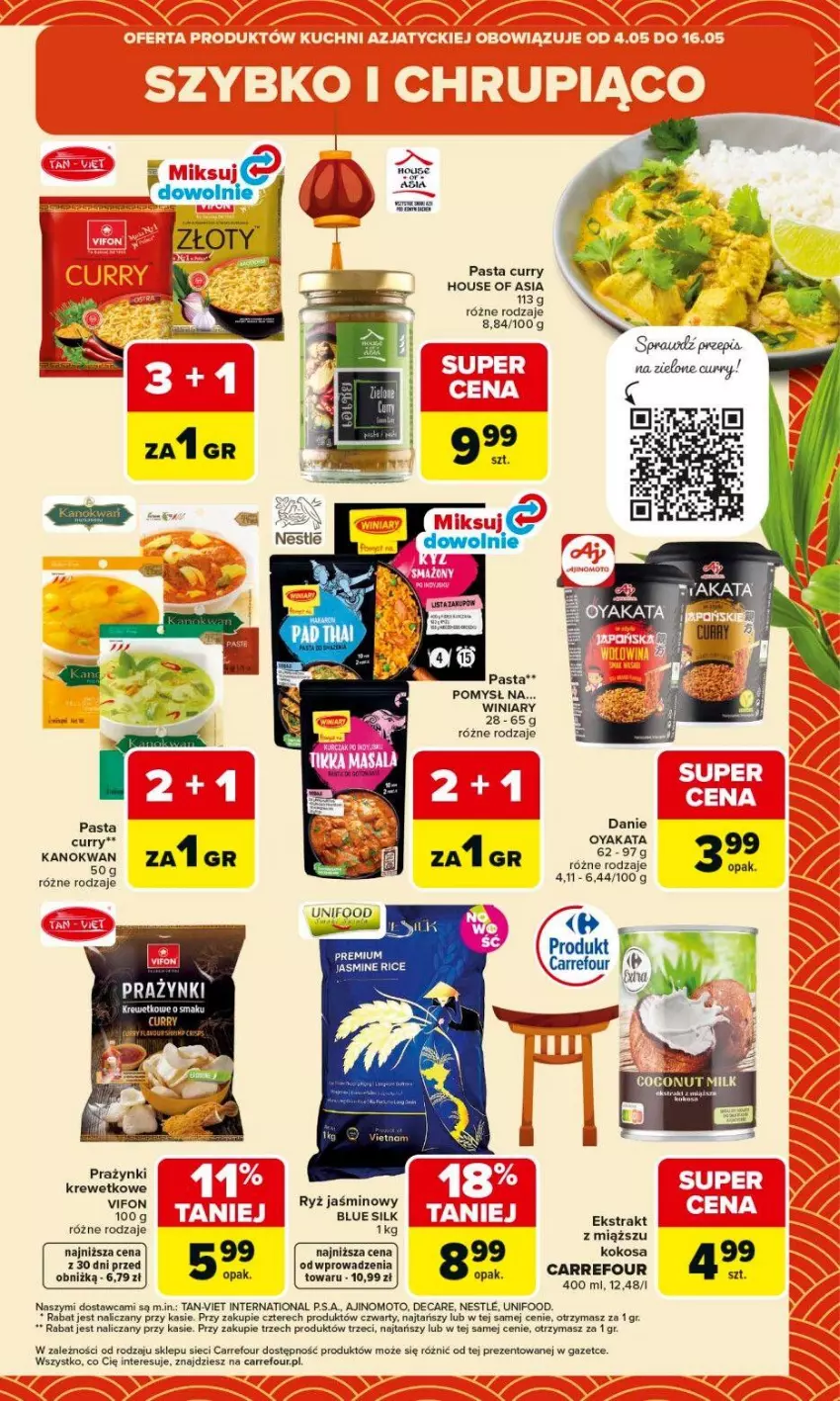 Gazetka promocyjna Carrefour - Gazetka Kuchnia azjatycka - ważna 04.05 do 16.05.2026 - strona 5 - produkty: House of Asia, HP, Kokos, Olej, Por, Ryż, Winiary