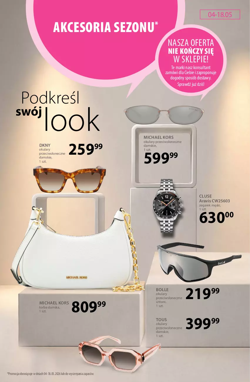 Gazetka promocyjna Hebe - Gazetka - ważna 04.05 do 18.05.2026 - strona 21 - produkty: DKNY, Torba, Zegar, Zegarek