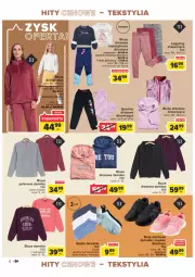 Gazetka promocyjna Carrefour - Gazetka Modowe hity cenowe - Gazetka - ważna od 12.11 do 12.11.2022 - strona 6 - produkty: Spódnica, Top, Por, Gin, Buty, T-shirt, Dres, Sport, Legginsy, Dzieci, Spodnie, Fanta, Bluza, Spodnie dresowe, Bluza dresowa, Fa