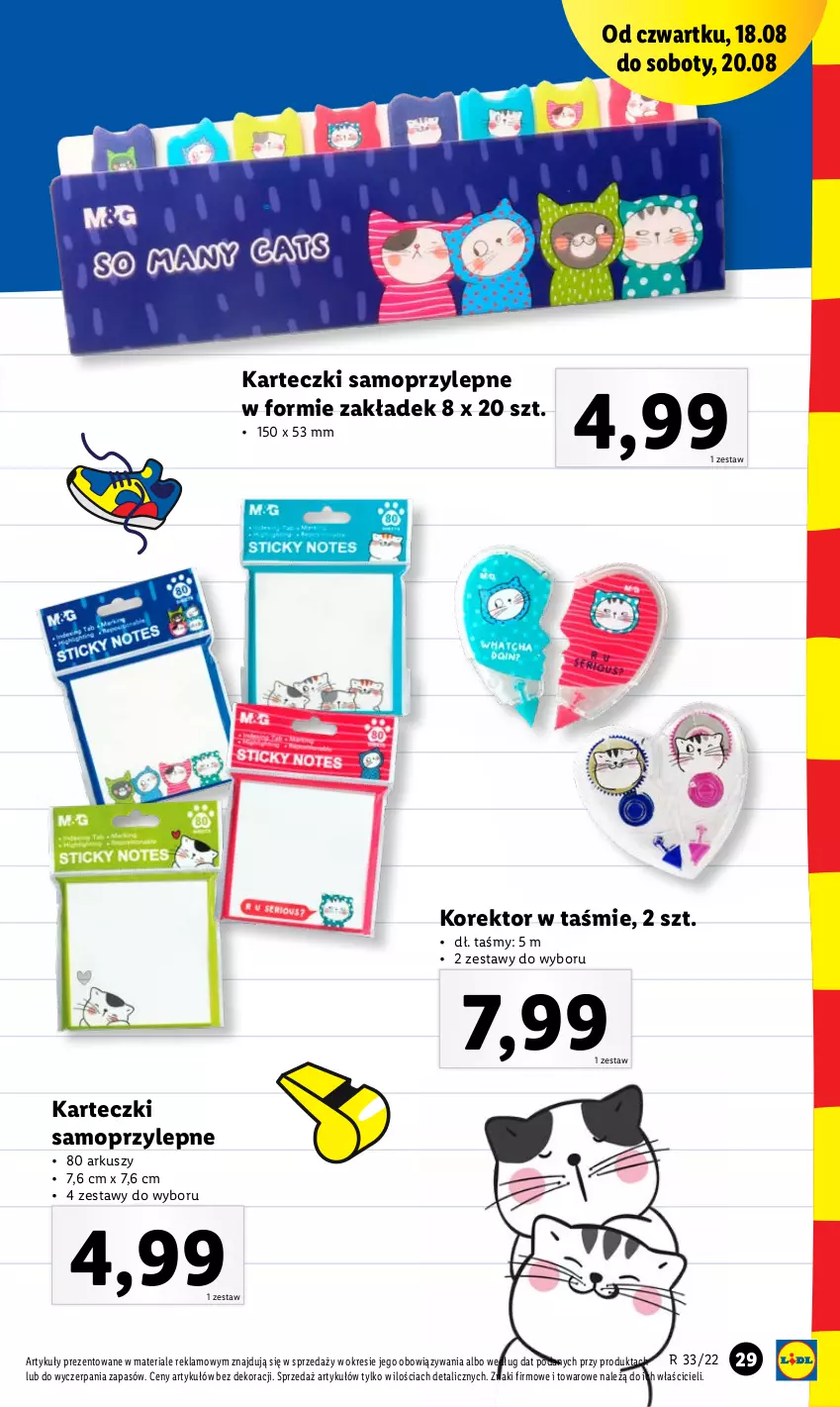 Gazetka promocyjna Lidl - GAZETKA - ważna 16.08 do 20.08.2022 - strona 31 - produkty: Karteczki samoprzylepne, Mop