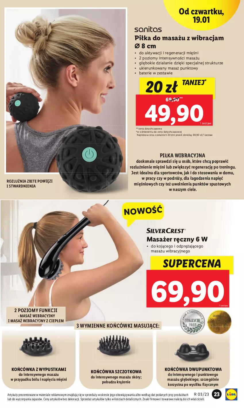 Gazetka promocyjna Lidl - GAZETKA - ważna 16.01 do 21.01.2023 - strona 25 - produkty: Masażer, Por, Sport