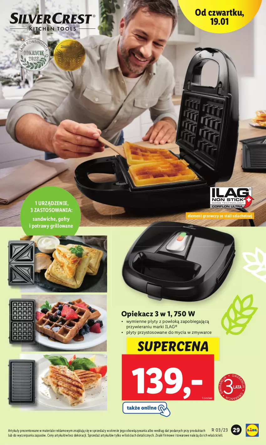 Gazetka promocyjna Lidl - GAZETKA - ważna 16.01 do 21.01.2023 - strona 31 - produkty: Gofry, Grill