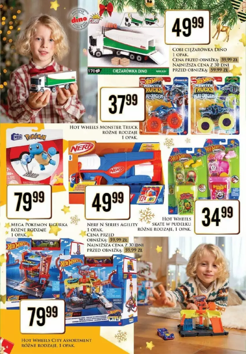 Gazetka promocyjna Dino - ważna 25.11 do 07.12.2024 - strona 11 - produkty: Hot Wheels, Monster truck, Nerf, Ser