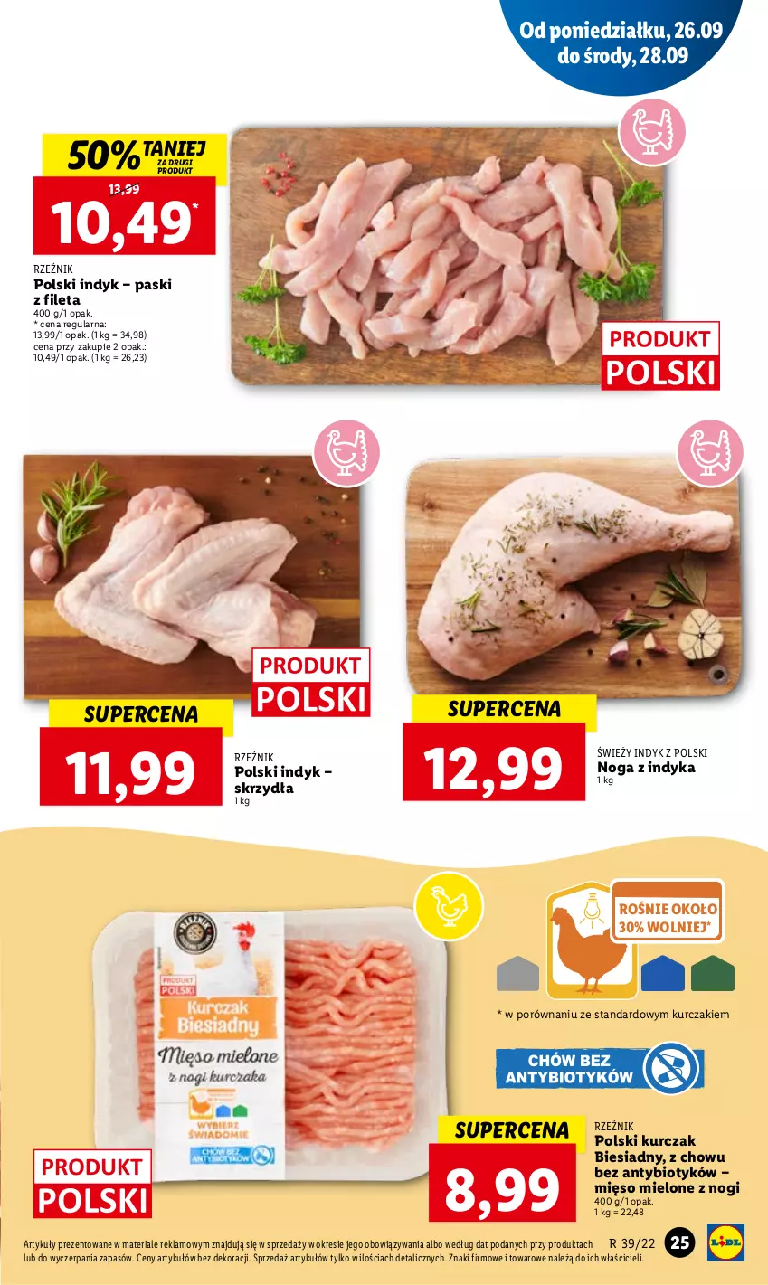 Gazetka promocyjna Lidl - GAZETKA - ważna 26.09 do 28.09.2022 - strona 27 - produkty: Kurczak, Mięso, Mięso mielone, Por