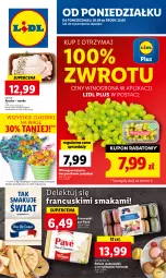 Gazetka promocyjna Lidl - GAZETKA - Gazetka - ważna od 28.09 do 28.09.2022 - strona 1 - produkty: Makaron, Ser, Gra, Cukier, Kaczka, Tusz, Winogrona, Cukierki, Wino, Olej, Fa