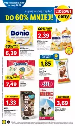 Gazetka promocyjna Lidl - GAZETKA - Gazetka - ważna od 28.09 do 28.09.2022 - strona 32 - produkty: Ser, Koc, Gra, Danone, Danonki, Mlekovita, Serek, Danio, Kinder, Mleko