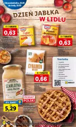 Gazetka promocyjna Lidl - GAZETKA - Gazetka - ważna od 28.09 do 28.09.2022 - strona 48 - produkty: Piec, Jabłka prażone, Ser, Gra, Cukier, Proszek do pieczenia, Kuchnia, Szarlotka, Dr. Oetker, Deser, Cukier wanilinowy, Jabłka