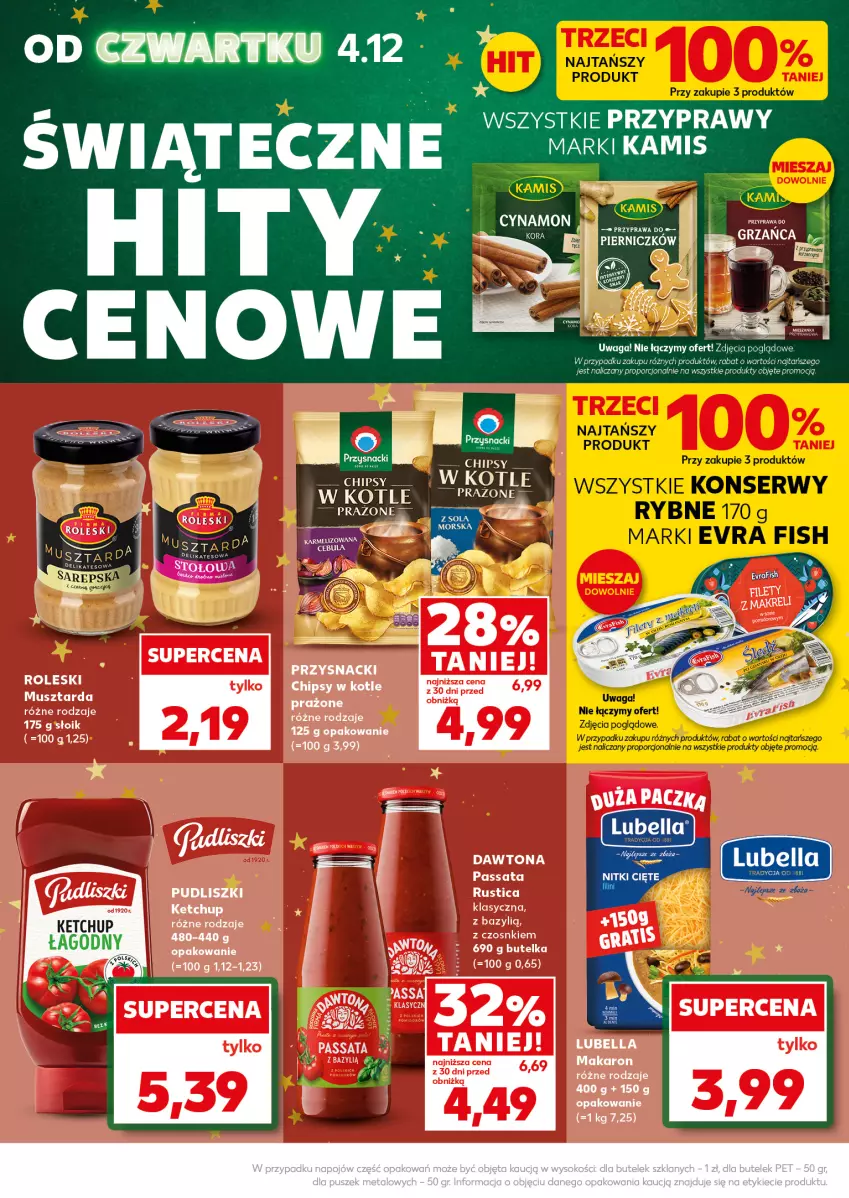 Gazetka promocyjna Kaufland - Mocny Start - ważna 08.12 do 09.12.2025 - strona 10 - produkty: Chipsy, Kamis, Ketchup, Makaron, Przysnacki