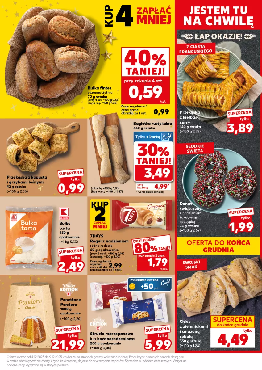 Gazetka promocyjna Kaufland - Mocny Start - ważna 08.12 do 09.12.2025 - strona 13 - produkty: Bagietka, Bułka, Chleb, Kakao, Rust, Tarta