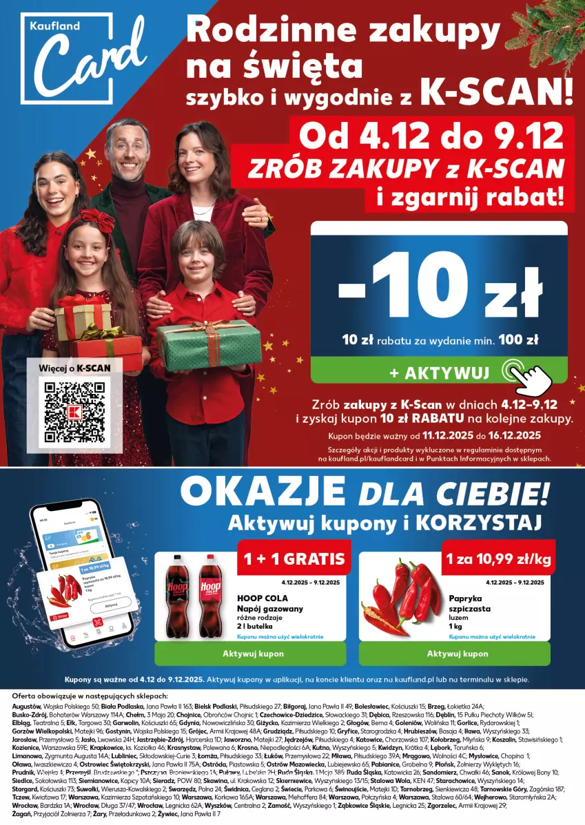 Gazetka promocyjna Kaufland - Mocny Start - ważna 08.12 do 09.12.2025 - strona 26 - produkty: BIC, Gry, Hoop, Kosz, LANA, Napój, Napój gazowany, Olej, Papryka, Piast, Piec, Podlaski, Sok, Szal, Szpic, Wino