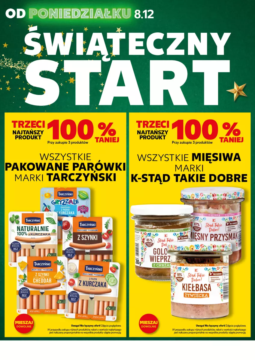 Gazetka promocyjna Kaufland - Mocny Start - ważna 08.12 do 09.12.2025 - strona 4 - produkty: Kurczak, LG, Parówki, Tarczyński