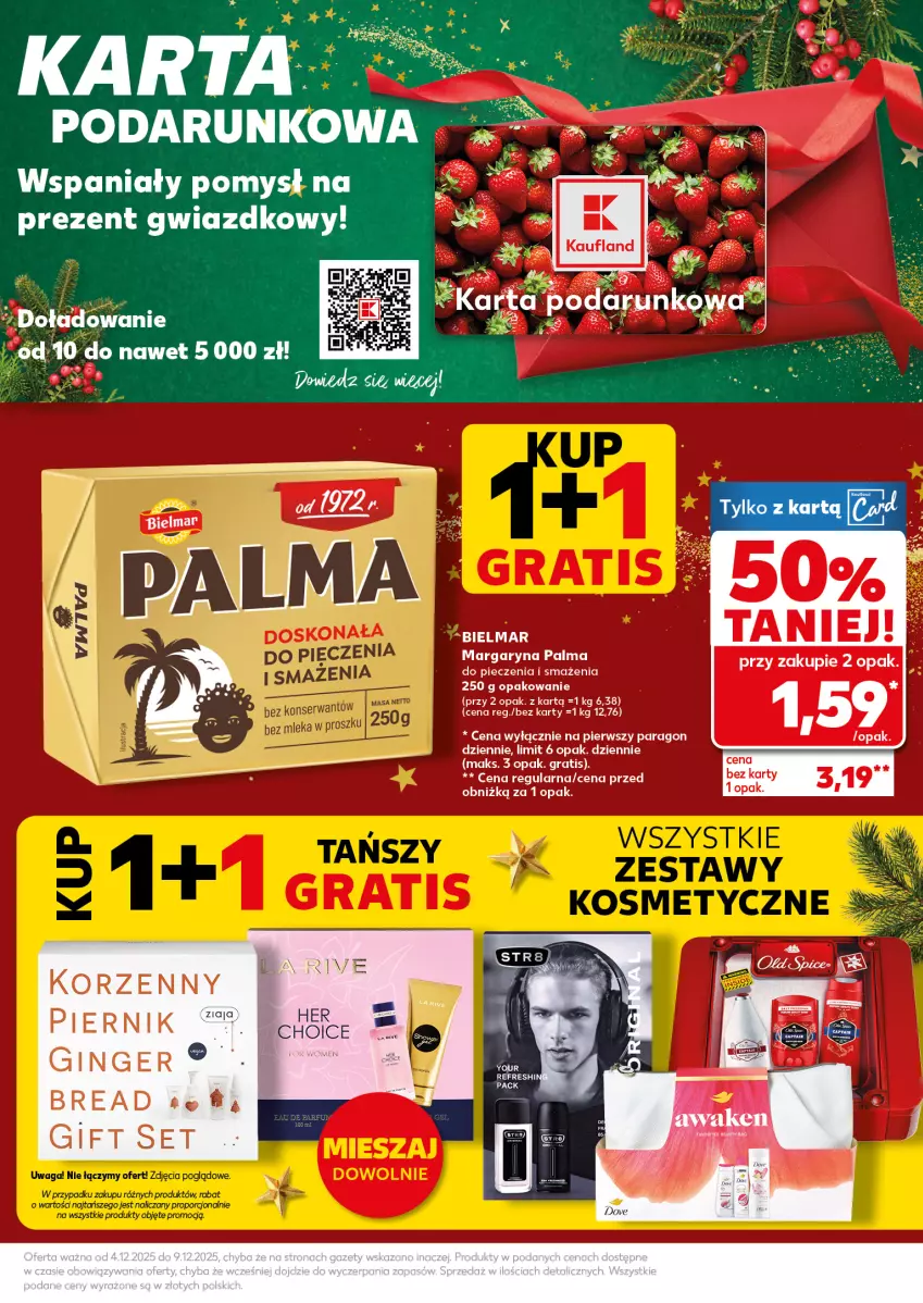 Gazetka promocyjna Kaufland - Mocny Start - ważna 08.12 do 09.12.2025 - strona 7 - produkty: Dove, Gin, Gra, LG, Margaryna, Palma, Piec, Piernik