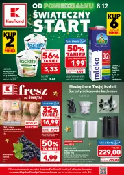 Gazetka promocyjna Kaufland - Mocny Start - Gazetka - ważna od 09.12 do 09.12.2025 - strona 1 - produkty: Kurczak, Serek puszysty, Sok, Ser, Wyciskarka wolnoobrotowa, Serek, Winogrona, Wyciskarka, Wino